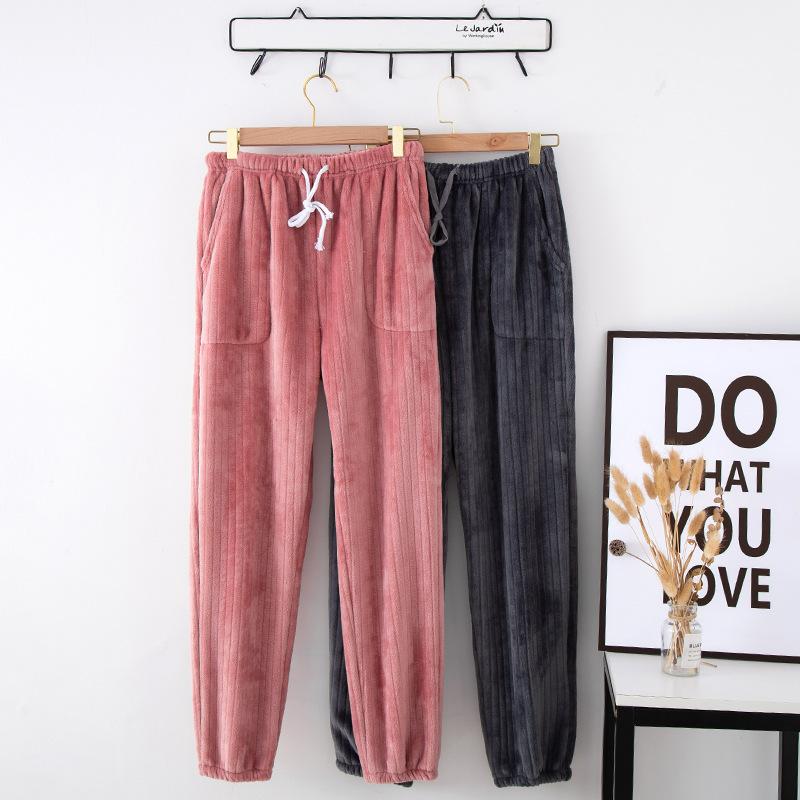 Women's Sleepwear Warm Women Velvet Pajama Pants Elastic Waist Sleep Bottoms Cashmere Home Trousers Lounge Wear Couples 122990WKA, Black;red
Women's Sleepwear Warm Women Velvet Pajama Pants Elastic Waist Sleep Bottoms Cashmere Home Trousers Lounge Wear Couples 122990WKA, Black;red