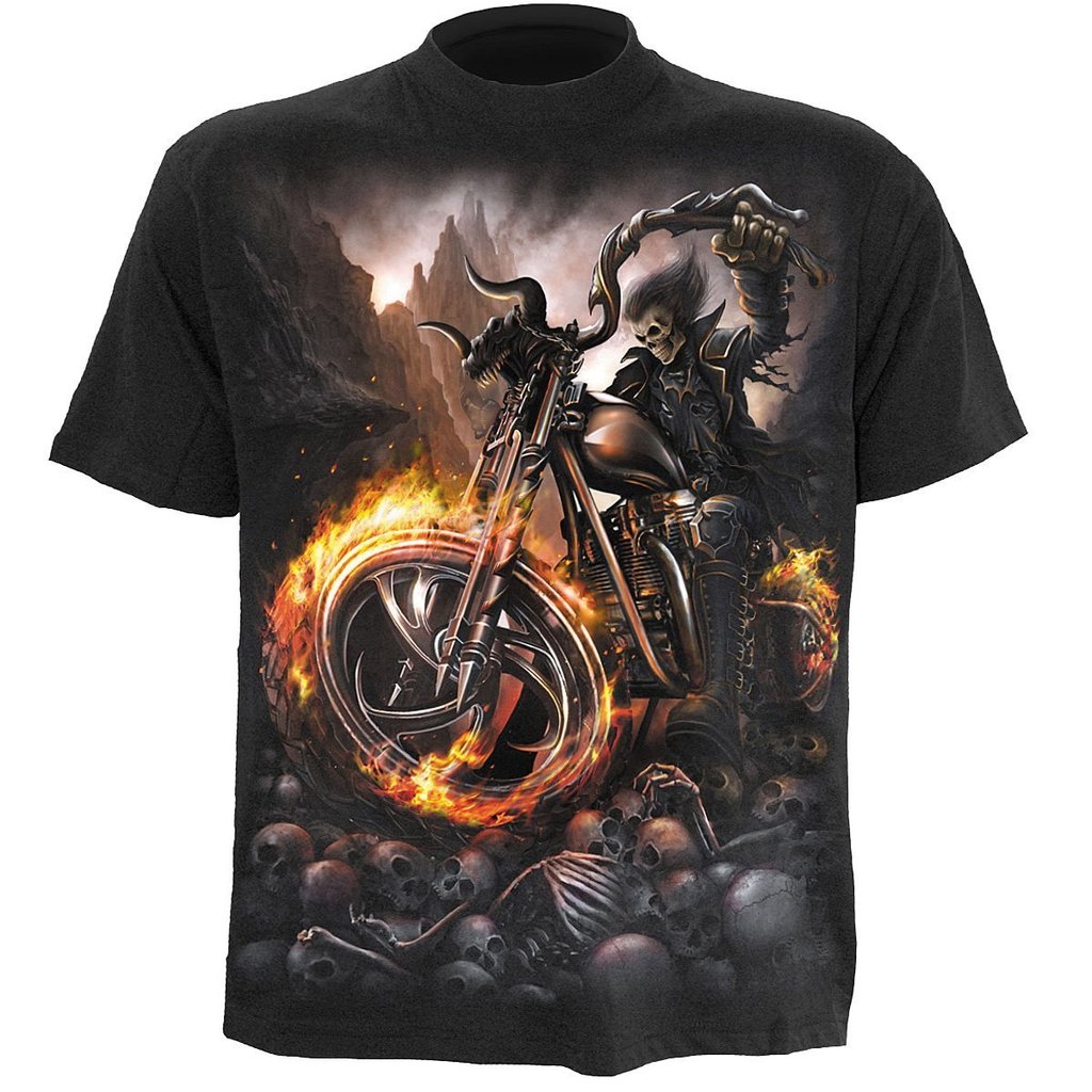Ghost Rider Pattern Men' 3D Printed T-shirt Visual Impact Party Top Streetwear Punk Gothic Round Neck High Quality American Muscle Style Short Sleeve, Picture 2
Ghost Rider Pattern Men' 3D Printed T-shirt Visual Impact Party Top Streetwear Punk Gothic Round Neck High Quality American Muscle Style Short Sleeve, Picture 2
