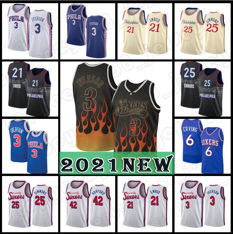 Mitchell & Ness Retro Allen 3 Iverson Joel 21 Embiid Jersey Ben 25 Simmons Basketball Jersey Philadelphias Julius 6 Erving Jerseys 2021 NEW
Mitchell & Ness Retro Allen 3 Iverson Joel 21 Embiid Jersey Ben 25 Simmons Basketball Jersey Philadelphias Julius 6 Erving Jerseys 2021 NEW