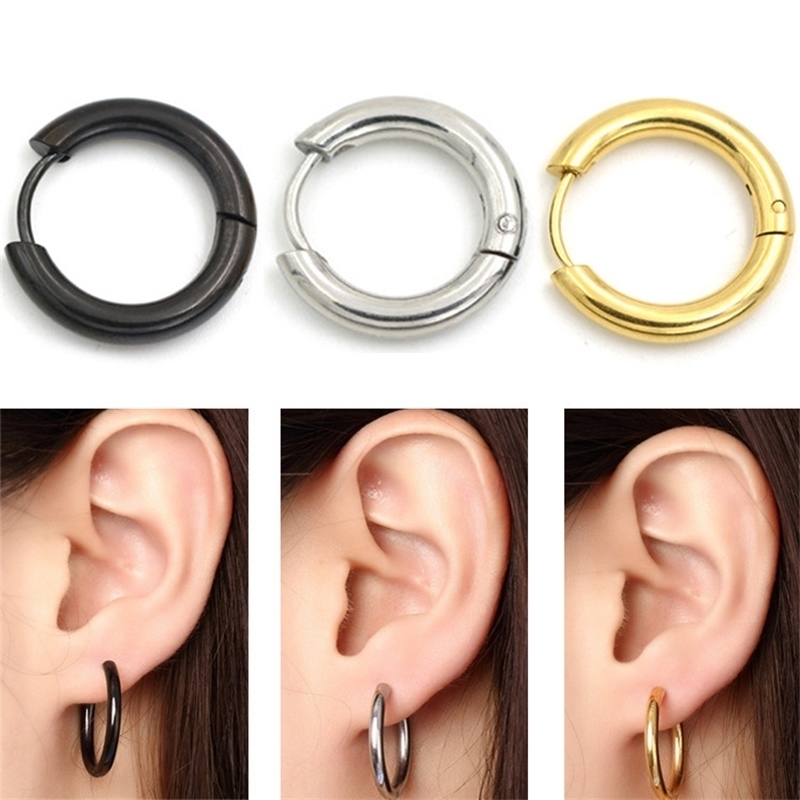 Titanium Steel Coil Hoop Earrings For Women Men Metal Simple Fashion Stud Jewelry
Titanium Steel Coil Hoop Earrings For Women Men Metal Simple Fashion Stud Jewelry