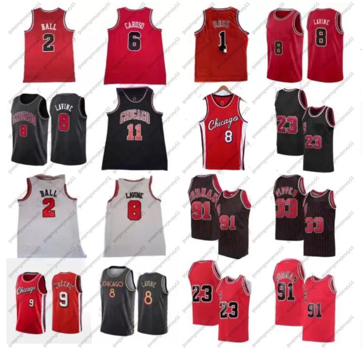 2 Lonzo Ball Zach 8 LaVine Basketball Jersey 6 Alex Caruso Derrick 1 Rose 11 Demar DeRozan 9 Vucevic Mens 23 Dennis 91 Rodman Scottie 33 Pippen Shirt, Black;red
2 Lonzo Ball Zach 8 LaVine Basketball Jersey 6 Alex Caruso Derrick 1 Rose 11 Demar DeRozan 9 Vucevic Mens 23 Dennis 91 Rodman Scottie 33 Pippen Shirt, Black;red
