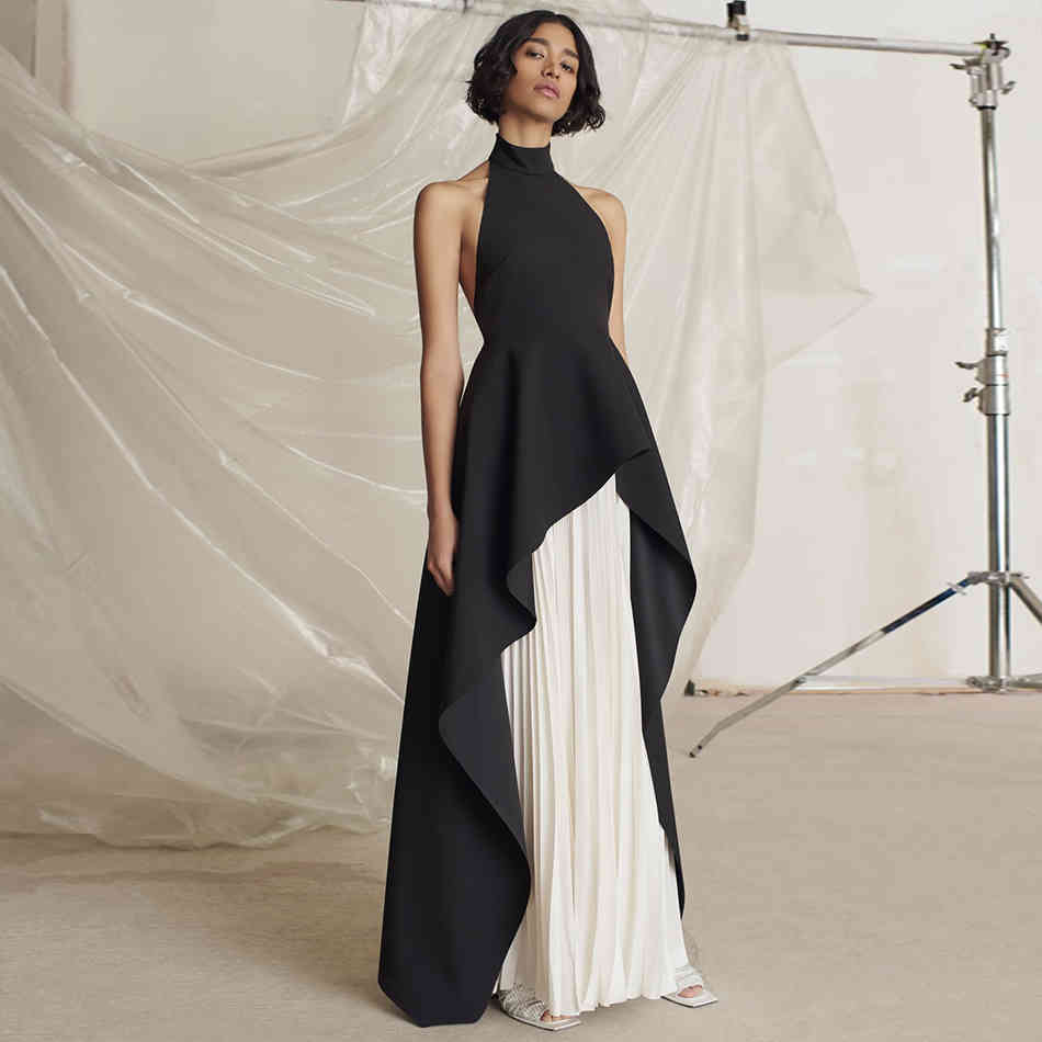 Summer Women White Backless Bandage 2 Two Pieces Sets Sexy Hater Ruffles Club Celebrity Runway Party Casual 210423