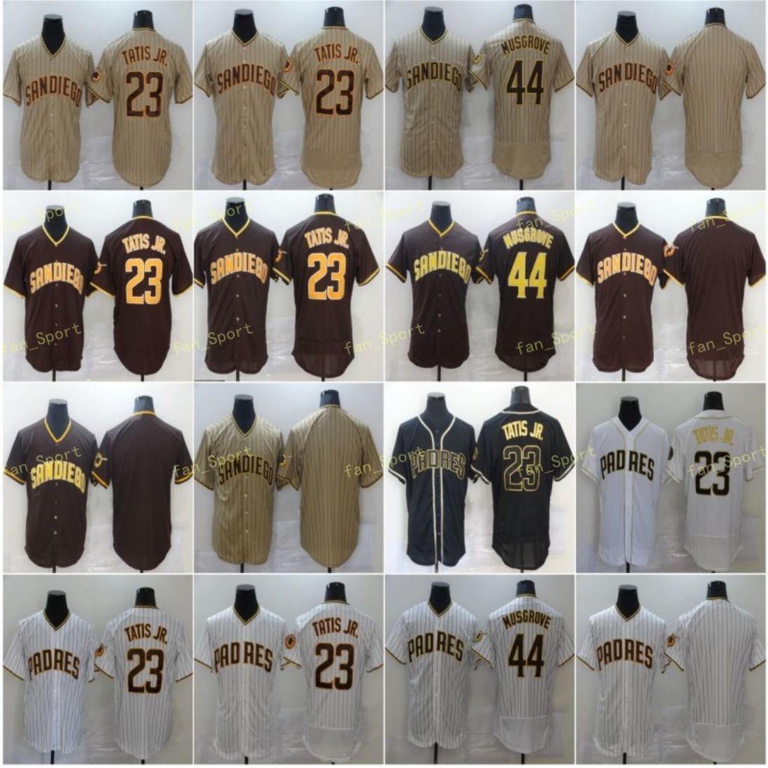 Mens 44 Joe Musgrove Baseball Jerseys 23 Fernando Tatis Jr Blank No Name Number Stitched Flexbase Cool Base Team White Brown, Blue;black
Mens 44 Joe Musgrove Baseball Jerseys 23 Fernando Tatis Jr Blank No Name Number Stitched Flexbase Cool Base Team White Brown, Blue;black