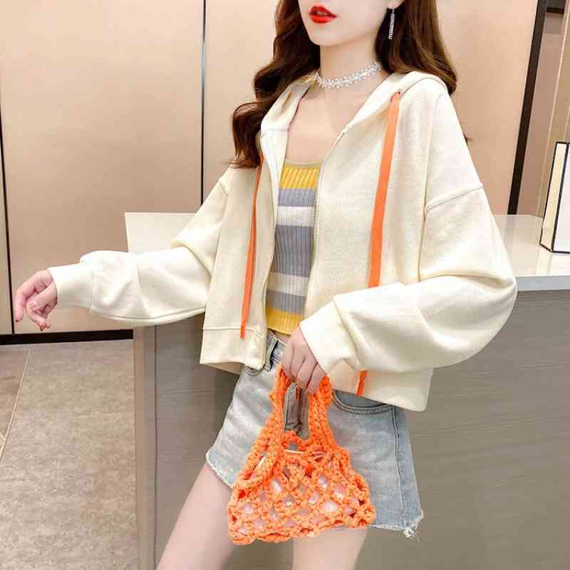 Coat top women 2021 new fashion versatile women's sweater Korean casual spring and autumn cardigan thin short, 2610 apricot high quality
Coat top women 2021 new fashion versatile women's sweater Korean casual spring and autumn cardigan thin short, 2610 apricot high quality