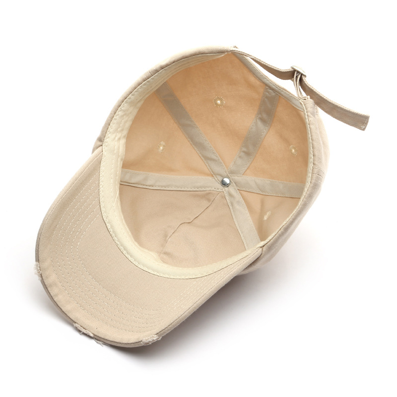 Korean Style Japanese Style Womens Spring and Autumn Fashion Popular Letter Embroidery Ripped Peaked Cap Outdoor Travel Sun Baseball Hat, Black
Korean Style Japanese Style Womens Spring and Autumn Fashion Popular Letter Embroidery Ripped Peaked Cap Outdoor Travel Sun Baseball Hat, Black