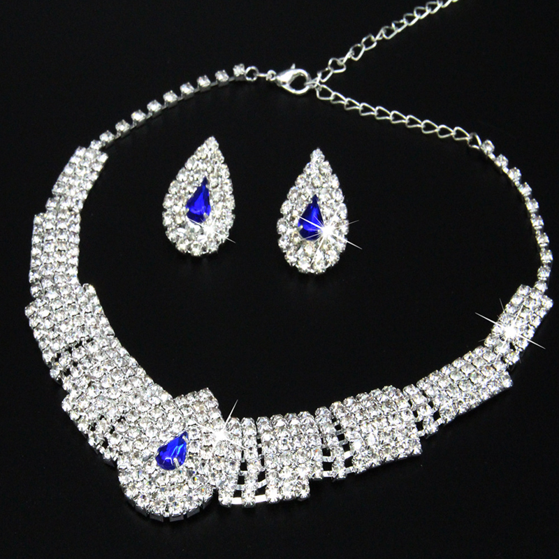 Romantic Wedding Jewelry Sets for Bridal Bridesmaid Jewelery Drop Earring Necklace Set Crystal Wholesale Gift, Customize
Romantic Wedding Jewelry Sets for Bridal Bridesmaid Jewelery Drop Earring Necklace Set Crystal Wholesale Gift, Customize