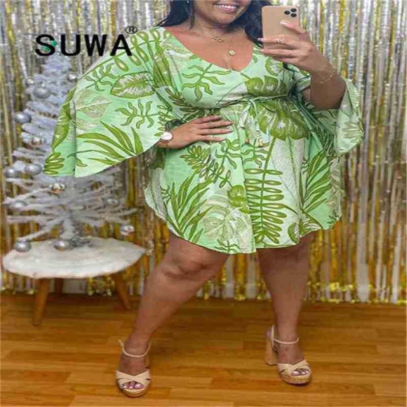 Recommend Style Flare Long Sleeve Spring Women Dress Wholesale Plus Size Clothing Elegant African Dresses 210525, Green
Recommend Style Flare Long Sleeve Spring Women Dress Wholesale Plus Size Clothing Elegant African Dresses 210525, Green