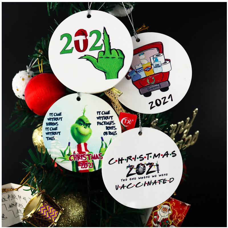 2021 Grinch Quarantine Favor Christmas Ornament Xmas Hanging Ornaments Personalize for Tree Decor Wearing Mask Designer CS09
2021 Grinch Quarantine Favor Christmas Ornament Xmas Hanging Ornaments Personalize for Tree Decor Wearing Mask Designer CS09