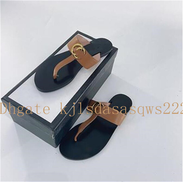 2021 Women mens slides flip flops Leather Women sandal with Double Metal Black White Brown slippers Summer Beach Sandals size 35-42 08
2021 Women mens slides flip flops Leather Women sandal with Double Metal Black White Brown slippers Summer Beach Sandals size 35-42 08