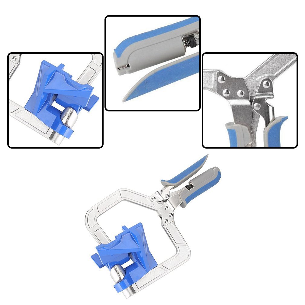 90-degrees Hooked wood processing Plug Photo Frame Quick Fixed angle Clip Household works Delivers products