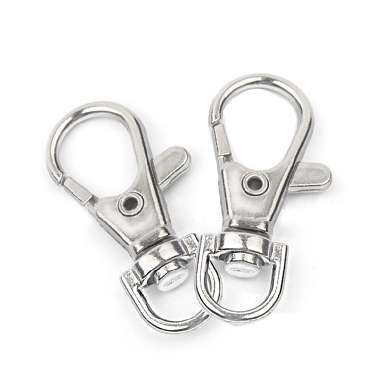 Key Chain Ring Metal Swivel Trigger Apparel Sewing Fabric Lobster Clasp 10 Pcs Outdoor Backpack Bag Parts Snap Hook