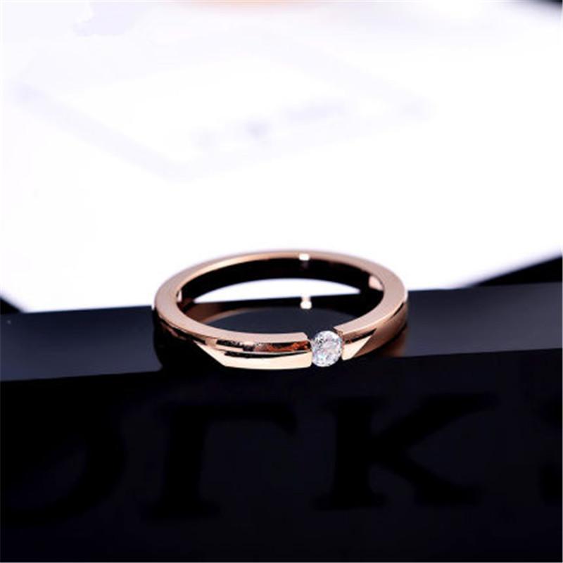 Cluster Rings High Quality Engagement Ring For Women Stainless Steel Silver Gold Color FingerLover Couple Smooth Fashion Jewelry Gift KK014-
Cluster Rings High Quality Engagement Ring For Women Stainless Steel Silver Gold Color FingerLover Couple Smooth Fashion Jewelry Gift KK014-