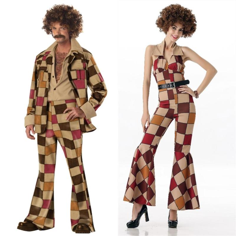 Sexy Costumes 70s Womens Mens Disco Leisure Suit Costume Couple Carnival Party Fancy Dress Halloween, Black
Sexy Costumes 70s Womens Mens Disco Leisure Suit Costume Couple Carnival Party Fancy Dress Halloween, Black