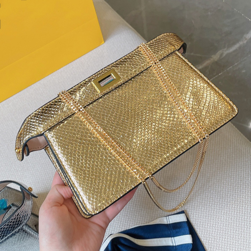 Designer Women Peekaboo Mini Shoulder Bag Italy Roma Serpentine Genuine Leather Underarm Handbags Crossbody Handbag Cluth Luxurys Designers Bags High Quality, Gold
Designer Women Peekaboo Mini Shoulder Bag Italy Roma Serpentine Genuine Leather Underarm Handbags Crossbody Handbag Cluth Luxurys Designers Bags High Quality, Gold