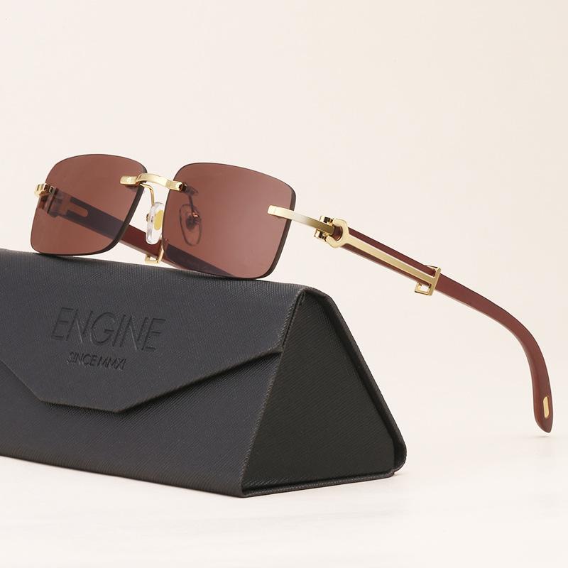 Sunglasses 2021 Wooden Grain Leg Fashion Rimless Selling Sun Glasses Men Square Shades AS150
Sunglasses 2021 Wooden Grain Leg Fashion Rimless Selling Sun Glasses Men Square Shades AS150