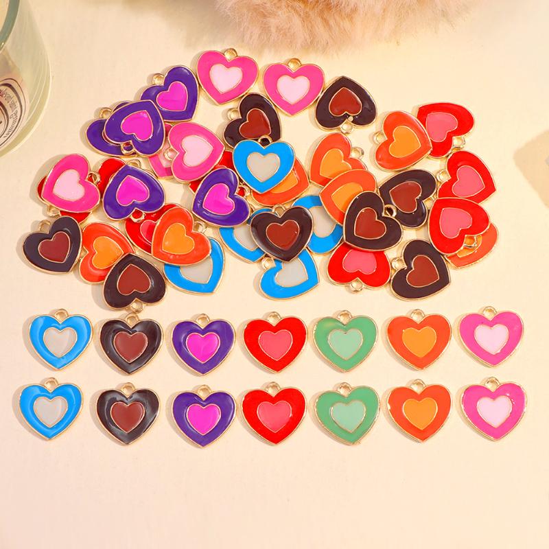 Charms 10Pcs/lot Zinc Alloy Pendant Mixed Color Double Heart Enamel Charm For DIY Accessories Earring Necklace Bracelets Jewelry Making, Bronze;silver
Charms 10Pcs/lot Zinc Alloy Pendant Mixed Color Double Heart Enamel Charm For DIY Accessories Earring Necklace Bracelets Jewelry Making, Bronze;silver