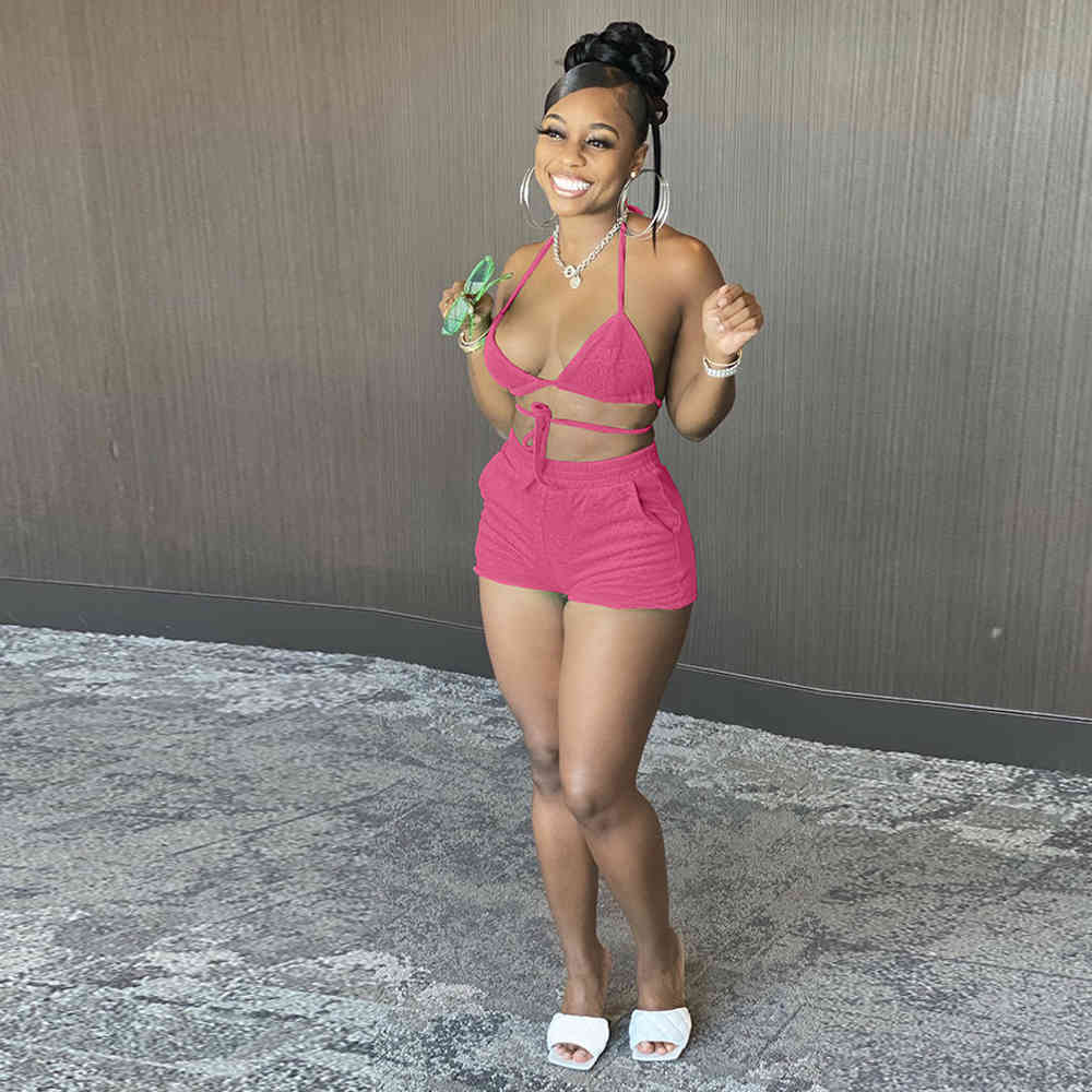 Summer Bodycon 2 Two Piece Bikini Set Summer Outfit for Women Halter Neck Backless Crop Top and Elastic Waist Beach Short Suits X0428, Orange
Summer Bodycon 2 Two Piece Bikini Set Summer Outfit for Women Halter Neck Backless Crop Top and Elastic Waist Beach Short Suits X0428, Orange