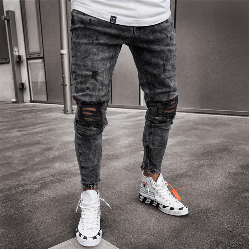 Men' Jeans 2021 Men Distressed Stacked Skinny Ripped Stretch Male Cool Gray Denim Trousers Vintage Narrow Leg Streetwear Pencil Pants
Men' Jeans 2021 Men Distressed Stacked Skinny Ripped Stretch Male Cool Gray Denim Trousers Vintage Narrow Leg Streetwear Pencil Pants