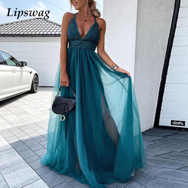 deep v neck lace mesh party dress elegant off shoulder lady lace-up bow maxi dresses women sleeveless backless long dresshigh quality, Black;gray
deep v neck lace mesh party dress elegant off shoulder lady lace-up bow maxi dresses women sleeveless backless long dresshigh quality, Black;gray