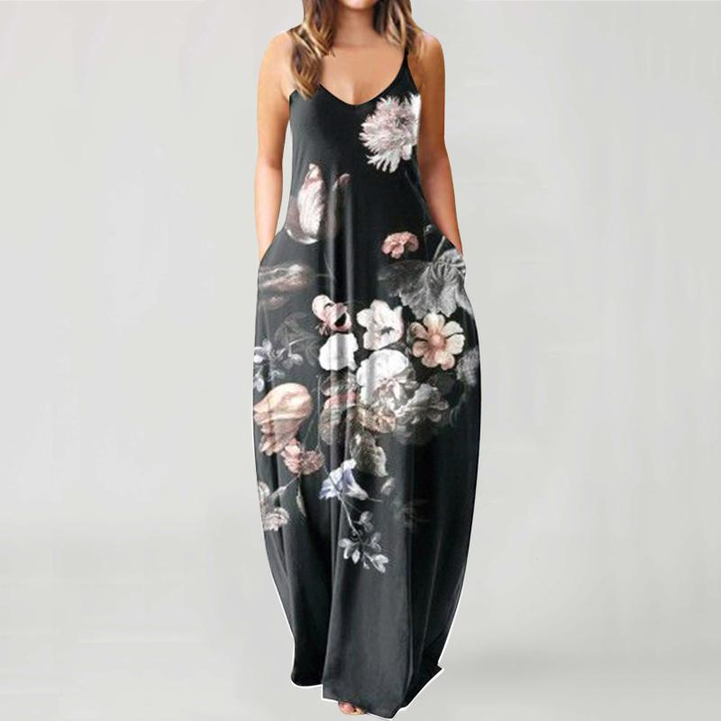 Casual Dresses Summer Sleeveless Maxi Long Dress Women Floral Print Sexy Spaghetti Strap Loose Pockets Beach Sundress Vestidos, Purple
Casual Dresses Summer Sleeveless Maxi Long Dress Women Floral Print Sexy Spaghetti Strap Loose Pockets Beach Sundress Vestidos, Purple