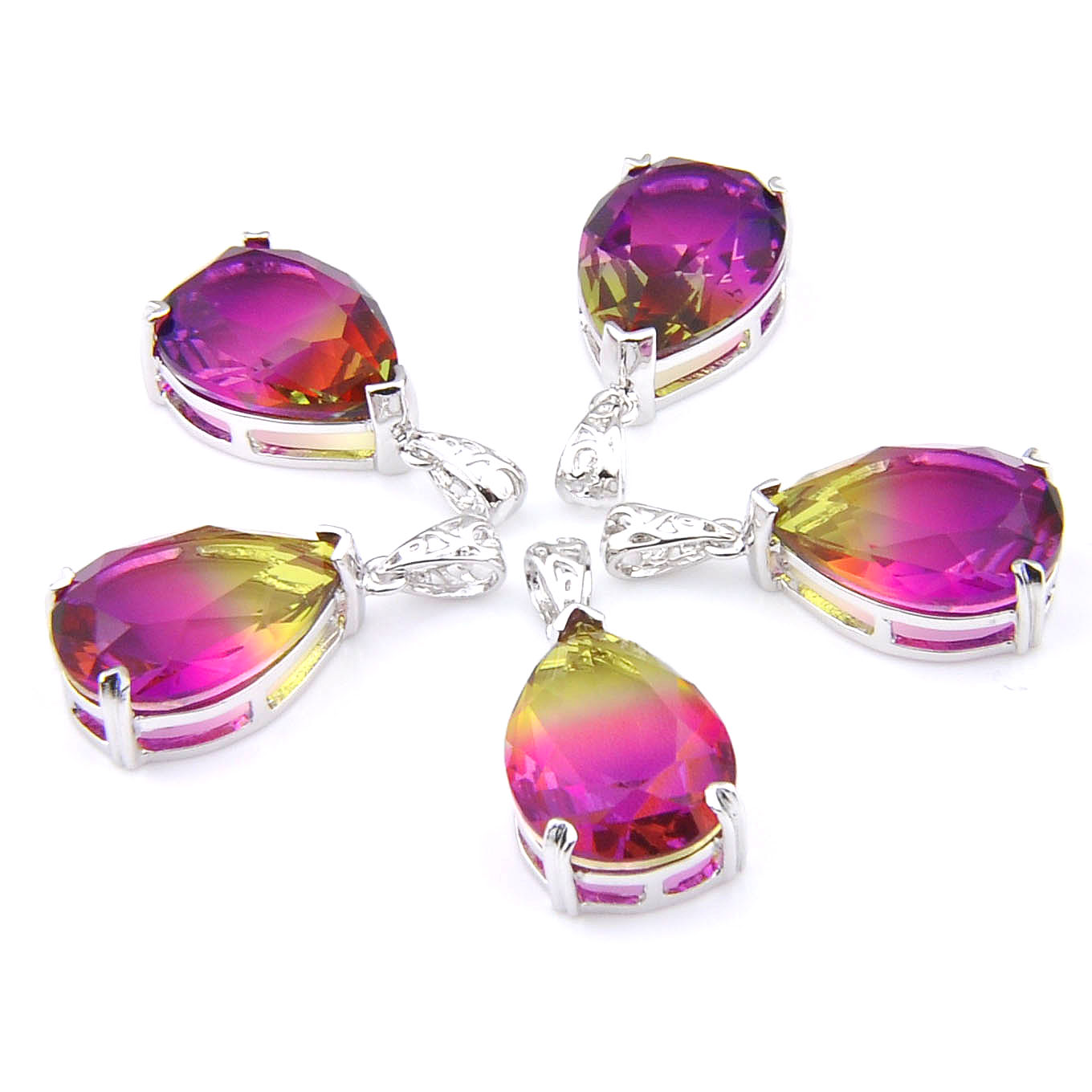 Mix 5 Pieces Pendants Luckyshine Shine Teardrop Cut Purple Watermelone Tourmaline Gemstone 925 Silver Pendant Necklaces
Mix 5 Pieces Pendants Luckyshine Shine Teardrop Cut Purple Watermelone Tourmaline Gemstone 925 Silver Pendant Necklaces