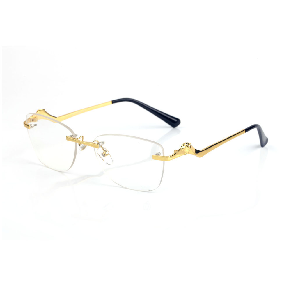 luxury designer sunglasses Eyeglasses frames temples with panther heads Metal Frameless Rimless rectangular shape for men woman eyewear accessories glasses
luxury designer sunglasses Eyeglasses frames temples with panther heads Metal Frameless Rimless rectangular shape for men woman eyewear accessories glasses