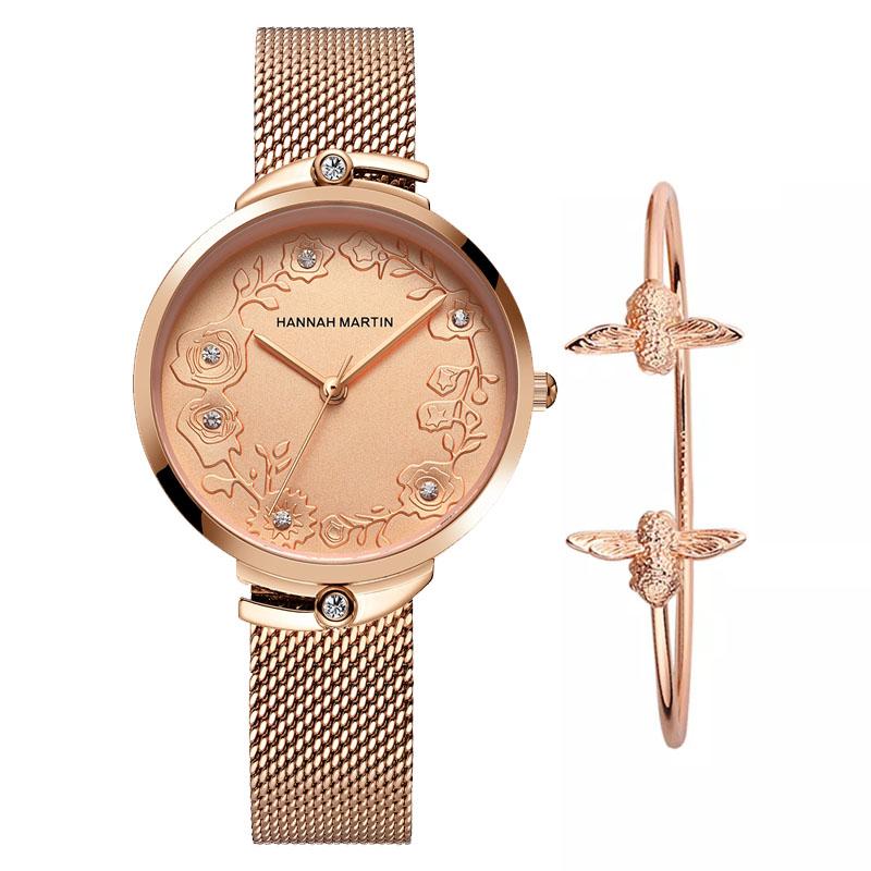 Wristwatches Elegent Ladies Watch Flower Dial Fashion Luxury Diamond Bracelet Wristwatch Sets Rose Gold Waterproof Quartz Women Watches Gift, 119l
Wristwatches Elegent Ladies Watch Flower Dial Fashion Luxury Diamond Bracelet Wristwatch Sets Rose Gold Waterproof Quartz Women Watches Gift, 119l