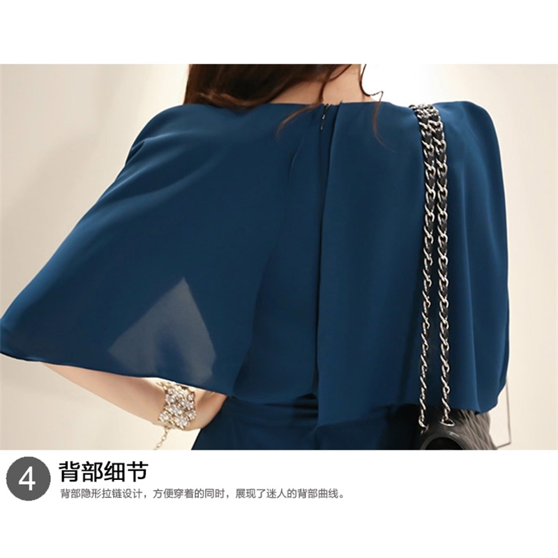 Jumpsuit Women O-Neck Summer Office Work Wear Female Long Elegant s Rompers 210519