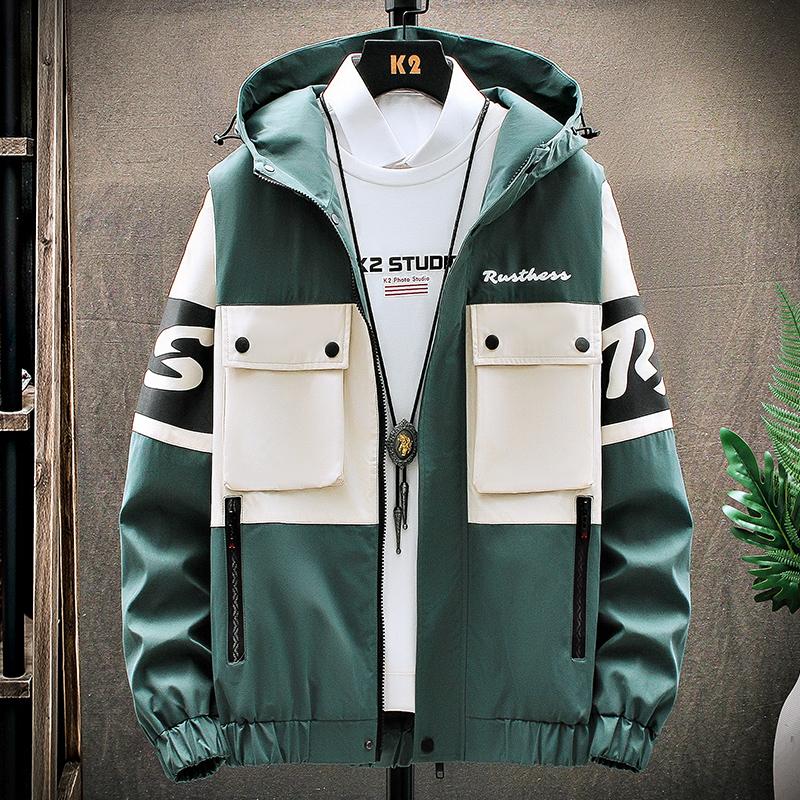 Spring Autumn Casual Streetwear Slim Jacket Windbreaker Arrival Jackets Men's Hip Hop M-3XL Top Coat Zipper Clothes