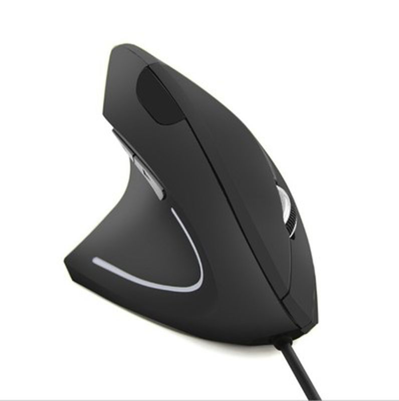 Wired Right Hand Vertical Mouse Ergonomic Gaming Mouse 800 1200 1600 DPI USB Optical Wrist Healthy Mice For PC Computer