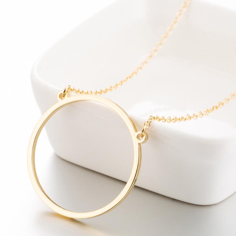 Pendant Necklaces Wholesale Fashion Simple Circle Stainless Steel Necklace For Women Gold Silver Color Round Custom Jewelry
Pendant Necklaces Wholesale Fashion Simple Circle Stainless Steel Necklace For Women Gold Silver Color Round Custom Jewelry