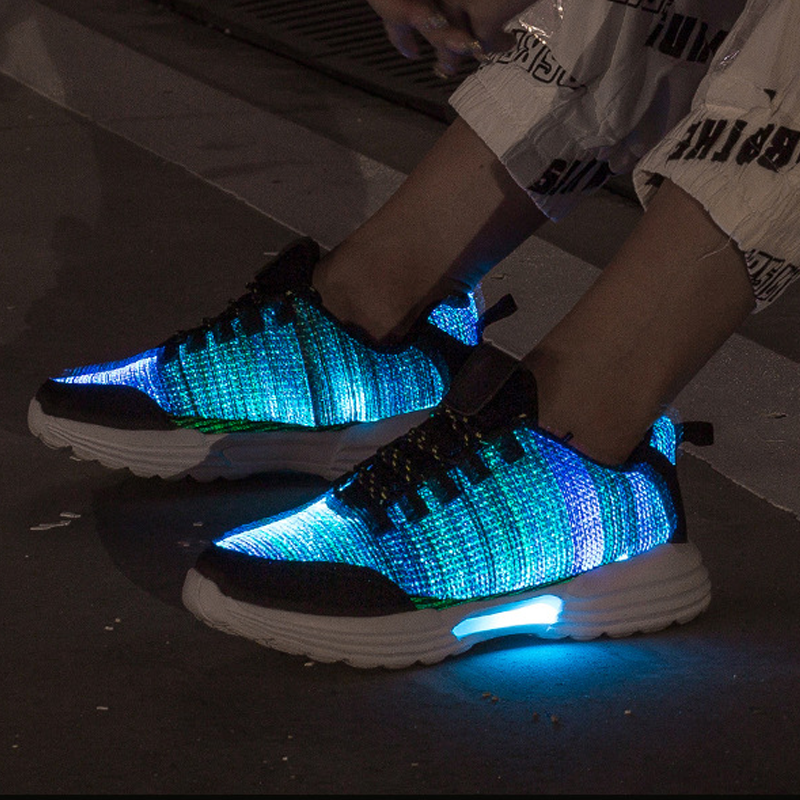 Size 35-46 Childrens Lighted Shoes Boys Girls Glowing LED Sneakers for Kids Mens Womens with Luminous Sole fiber optic shoes, Black
Size 35-46 Childrens Lighted Shoes Boys Girls Glowing LED Sneakers for Kids Mens Womens with Luminous Sole fiber optic shoes, Black