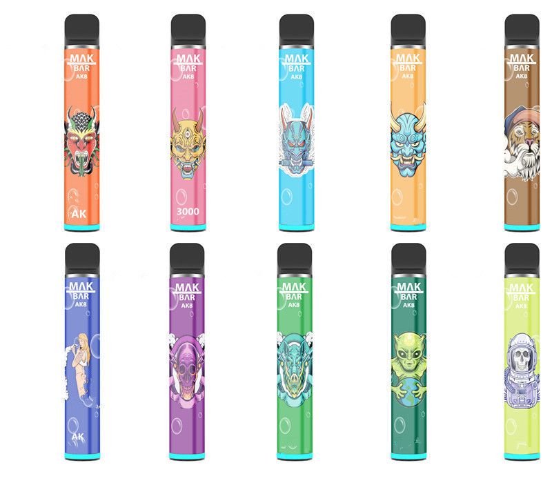 Vapes Disposable vape puff bars Multiple Color Disposable cigarettes Device 1200mAh Battery 3000Puffs 8ml XXL MAK OEM ODM
Vapes Disposable vape puff bars Multiple Color Disposable cigarettes Device 1200mAh Battery 3000Puffs 8ml XXL MAK OEM ODM
