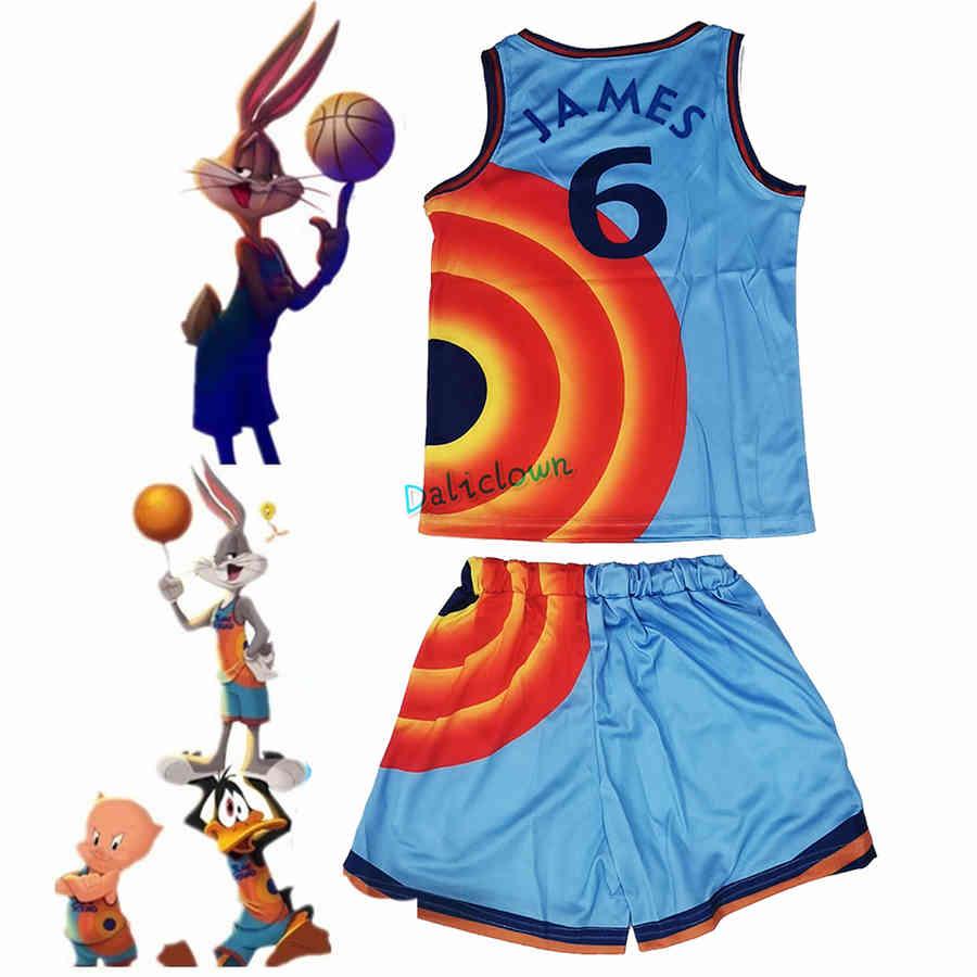 Space Jam 2 Kids Jersey Vest T-shirt Shorts Cosplay #6 James Tune Squad 2021 t Shirt Suit Boy Girl Fashion Sportswear Clothes, Black;red
Space Jam 2 Kids Jersey Vest T-shirt Shorts Cosplay #6 James Tune Squad 2021 t Shirt Suit Boy Girl Fashion Sportswear Clothes, Black;red
