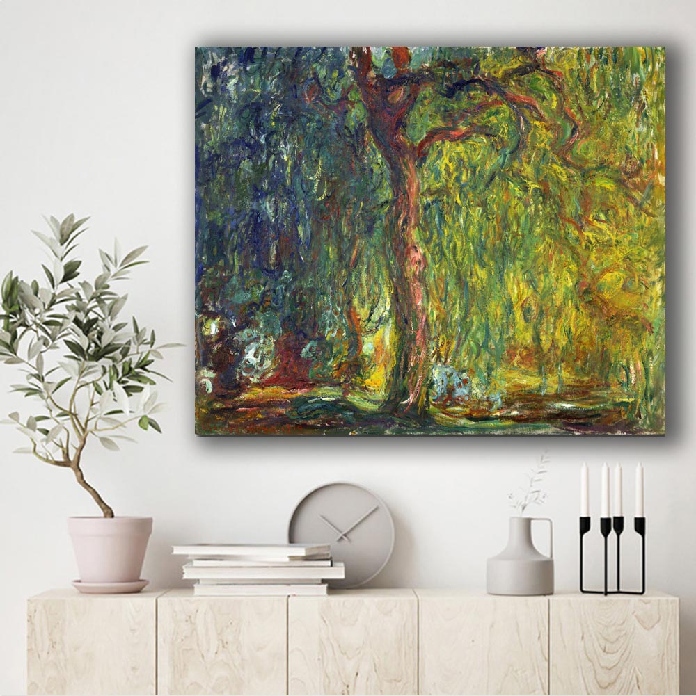 Vintage Monet Oil Painting Hanging Art Poster Sea Field Landscape Wall Print Canvas Chic Mural Drawing Ornament Home Decor