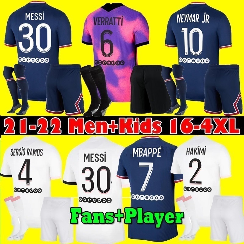 Fans Player S-4XL 21 22 MESSI MBAPPE soccer jerseys 2021 2022 DI MARIA WIJNALDUM SERGIO RAMOS HAKIMI Away Maillots de football kit ICARDI VERRATTI Fourth shirt Men kids, 3rd
Fans Player S-4XL 21 22 MESSI MBAPPE soccer jerseys 2021 2022 DI MARIA WIJNALDUM SERGIO RAMOS HAKIMI Away Maillots de football kit ICARDI VERRATTI Fourth shirt Men kids, 3rd