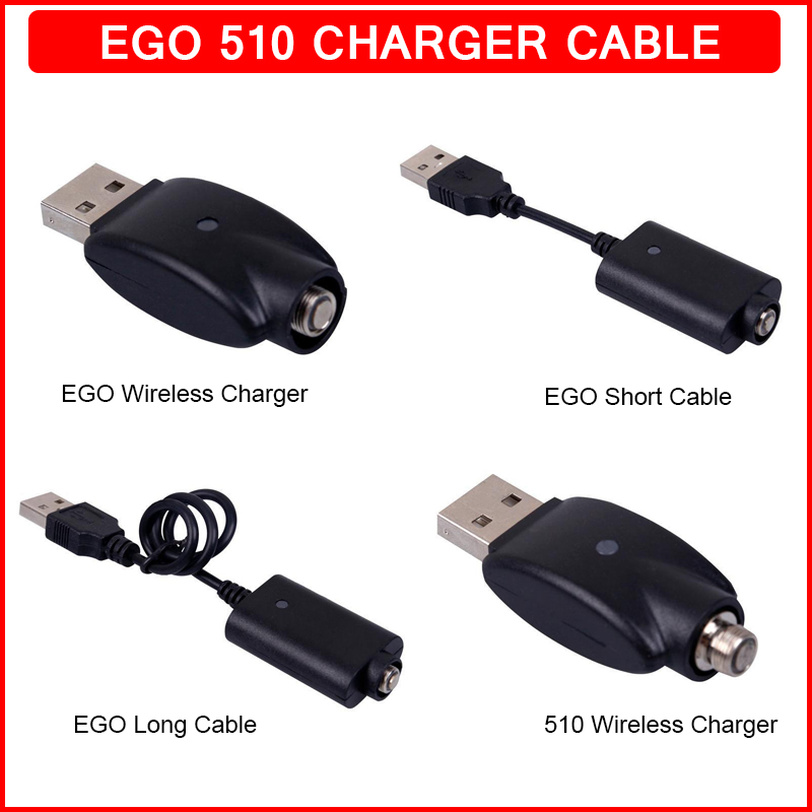 Ego USB Charger Electronic Cigarette E Cig Wireless Chargers Cable for 510 Thread EVOD Twist Vision Spinner 2 3 Mini Battery
Ego USB Charger Electronic Cigarette E Cig Wireless Chargers Cable for 510 Thread EVOD Twist Vision Spinner 2 3 Mini Battery