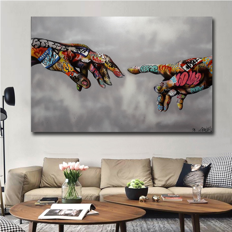 Graffiti Art Poster Print Painting Street Art Urban Art on Canvas Hand Wall Pictures for Living Room Home Decor