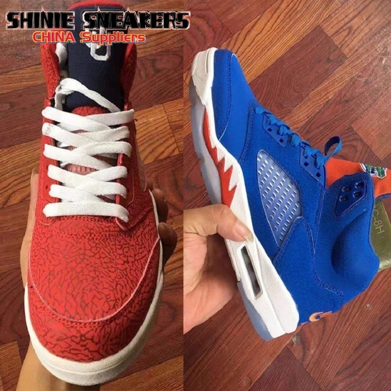 2021 newest Oklahoma 5s men Basketball Shoes Jumpman 5 Florida Gators outdoor sports Trainers Sneakers with box size US7~13, Blue
2021 newest Oklahoma 5s men Basketball Shoes Jumpman 5 Florida Gators outdoor sports Trainers Sneakers with box size US7~13, Blue