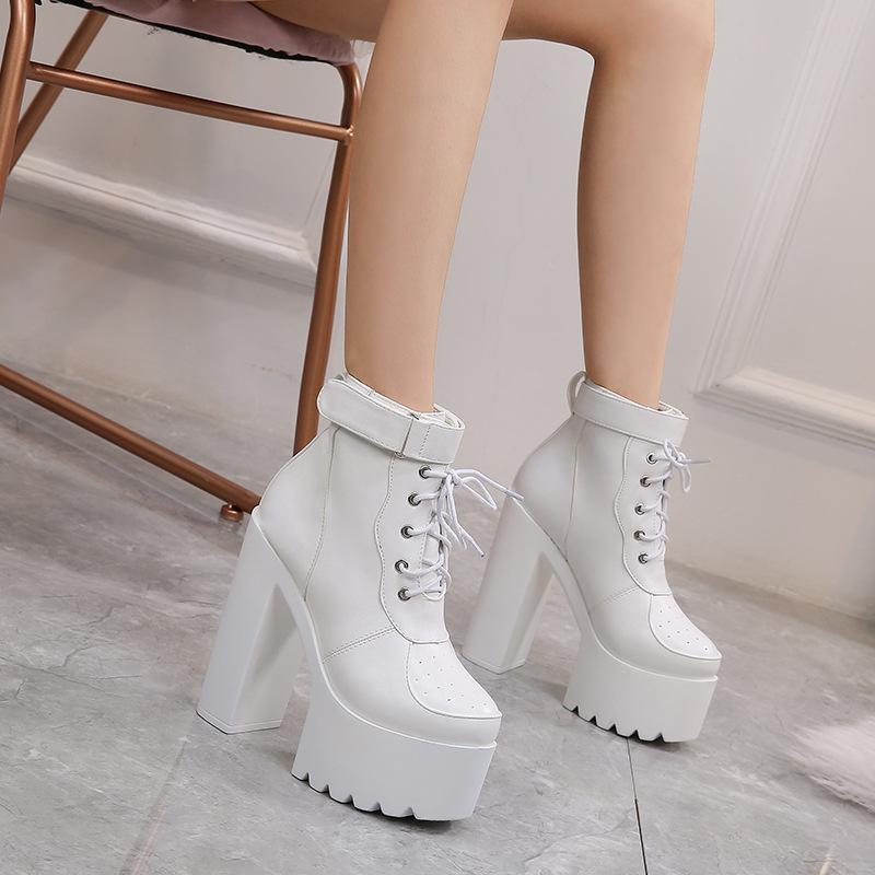 European And American Bar Party Performance Shoes Ds Stage Sexy Gogo Show DJ Female Dance Team Thick Heels Women 14cm Dress, White sheet
European And American Bar Party Performance Shoes Ds Stage Sexy Gogo Show DJ Female Dance Team Thick Heels Women 14cm Dress, White sheet