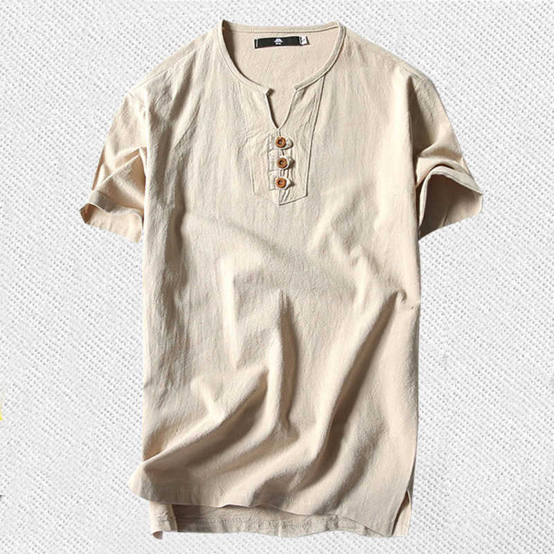 Men's T Shirts Plus Size 5XL 6XL 8XL 9XL large Oversized T Shirt Linen Short Sleeve Tee Shirt Male Summer Men T-shirt Big Size 210623