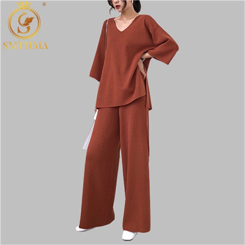 Winter Female Sweater Clothing Sets For Women Two Piece Knitted Pullover V-Neck Loose Top Wide Leg Pants Suit 210520, Photo color
Winter Female Sweater Clothing Sets For Women Two Piece Knitted Pullover V-Neck Loose Top Wide Leg Pants Suit 210520, Photo color