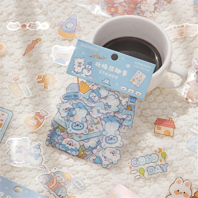Gift Wrap 46pcs Crafts Stationery Colorful Kawaii Cartoon Animal Sticker Decorative Stickers Waterproof PET
Gift Wrap 46pcs Crafts Stationery Colorful Kawaii Cartoon Animal Sticker Decorative Stickers Waterproof PET