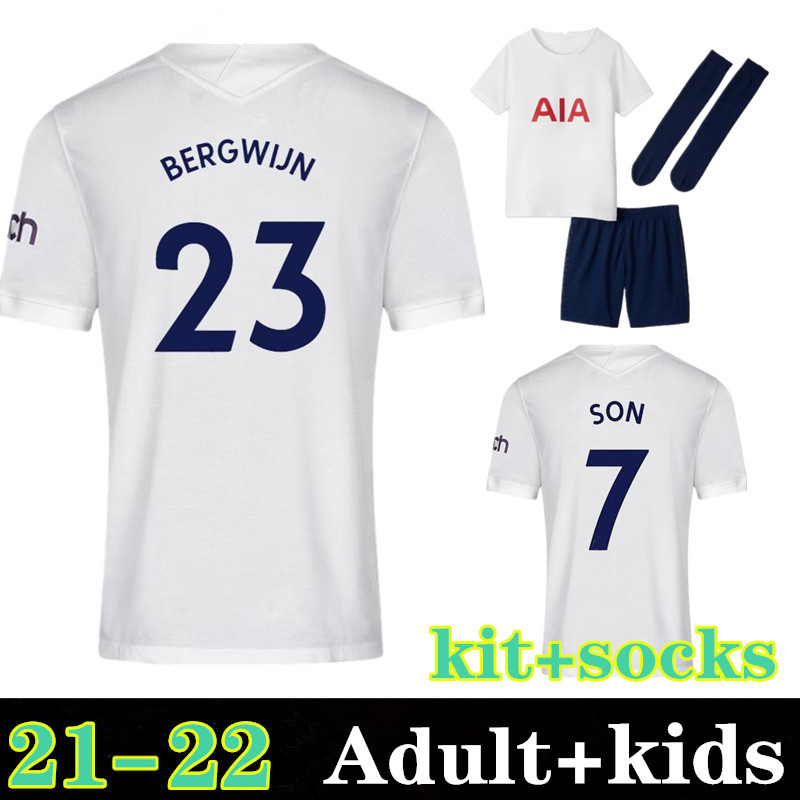 Chlid 21 22 KANE SON BERGWIJN Soccer Jerseys 2021 2022 LUCAS SPURS DELE TOTTENHAM Football shirt BALE NDOMBELE Adult kids kit+ socks uniforms, Black
Chlid 21 22 KANE SON BERGWIJN Soccer Jerseys 2021 2022 LUCAS SPURS DELE TOTTENHAM Football shirt BALE NDOMBELE Adult kids kit+ socks uniforms, Black