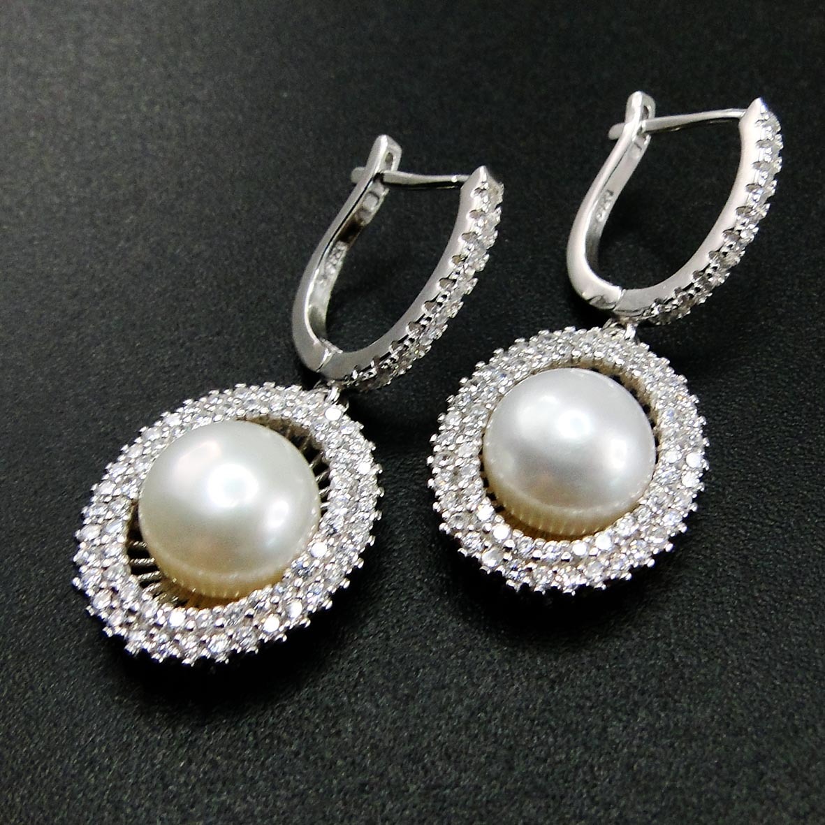 High Quality 925 Sterling silver Freshwater Pearl Jewelry French Buckle Earrings Pearl Women Earring For Gift 210524