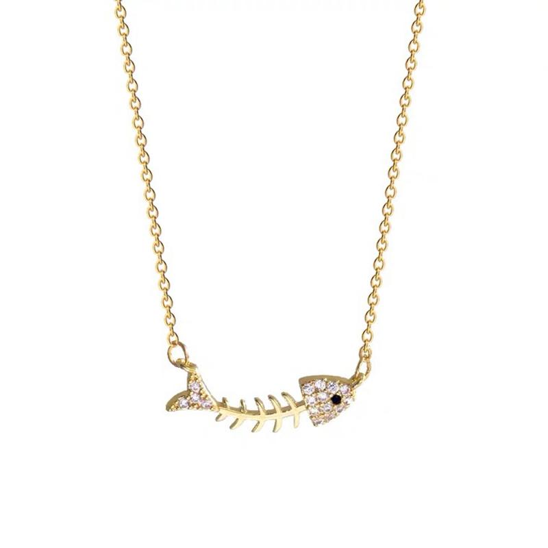 Pendant Necklaces Fashion Fishbone Pendants Necklace For Women Stainless Steel Cubic Zirconia Charms Jewelry Gift Collier Femme
Pendant Necklaces Fashion Fishbone Pendants Necklace For Women Stainless Steel Cubic Zirconia Charms Jewelry Gift Collier Femme