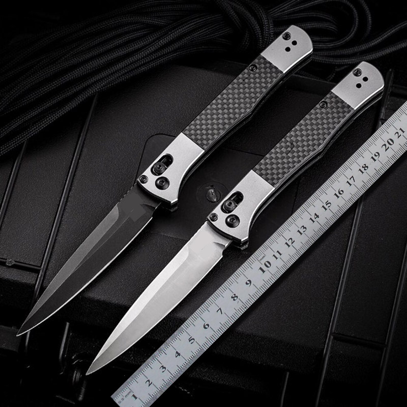 Bench BM4170 4170bk Single action Auto Folding Knife Italian Mafia S90V Blade Aluminum Carbon Fiber Outdoor Hunting Self Defense Pocket Knives BM 9400 3400 4600 ZT
Bench BM4170 4170bk Single action Auto Folding Knife Italian Mafia S90V Blade Aluminum Carbon Fiber Outdoor Hunting Self Defense Pocket Knives BM 9400 3400 4600 ZT