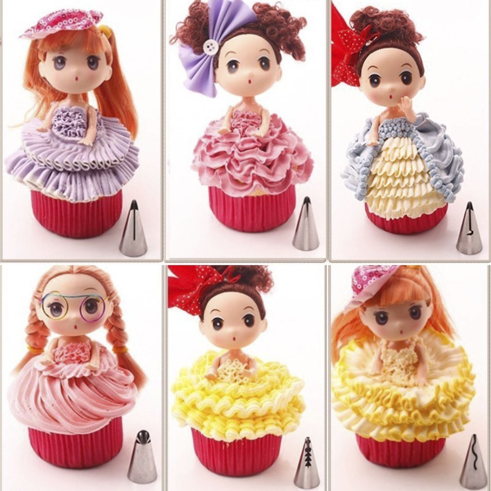 7 Styles/batch Decorating Tip Set Leather Cream Metals Rvs Icing Piping Nozzles Cake Decoration Cupcake Baking tool