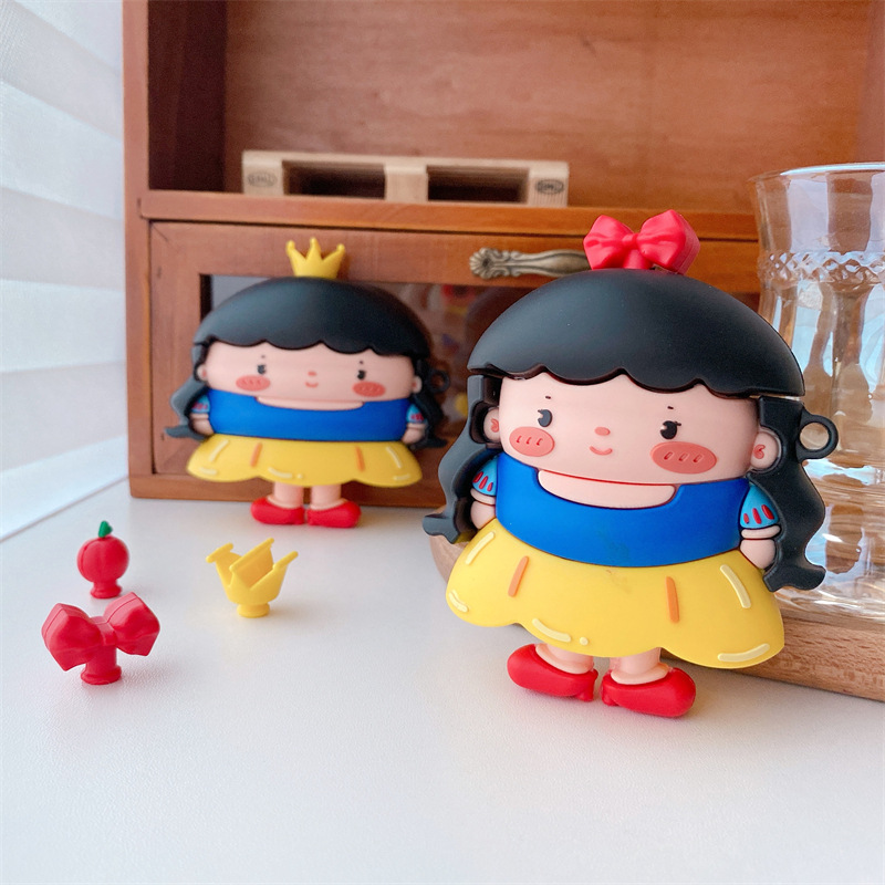 For AirPods 2 1 Case Cute 3D Cartoon Princess Earphone Cases For Airpod pro Soft Silicone Headset Protect Cover with Hook, A for airpods pro
For AirPods 2 1 Case Cute 3D Cartoon Princess Earphone Cases For Airpod pro Soft Silicone Headset Protect Cover with Hook, A for airpods pro