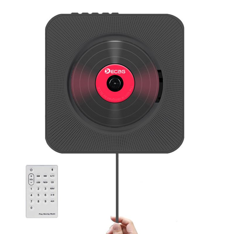 Joueurs MP4 Portable CD MP3 MP3 Bluetooth Player Montage mural Accueil Audio Boombox Haut-parleur Prénatal avec télécommande FM Radio USB